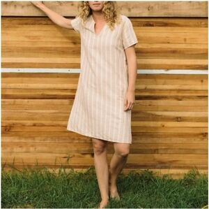 Mollusk of California Surf Shop Linen Dress.